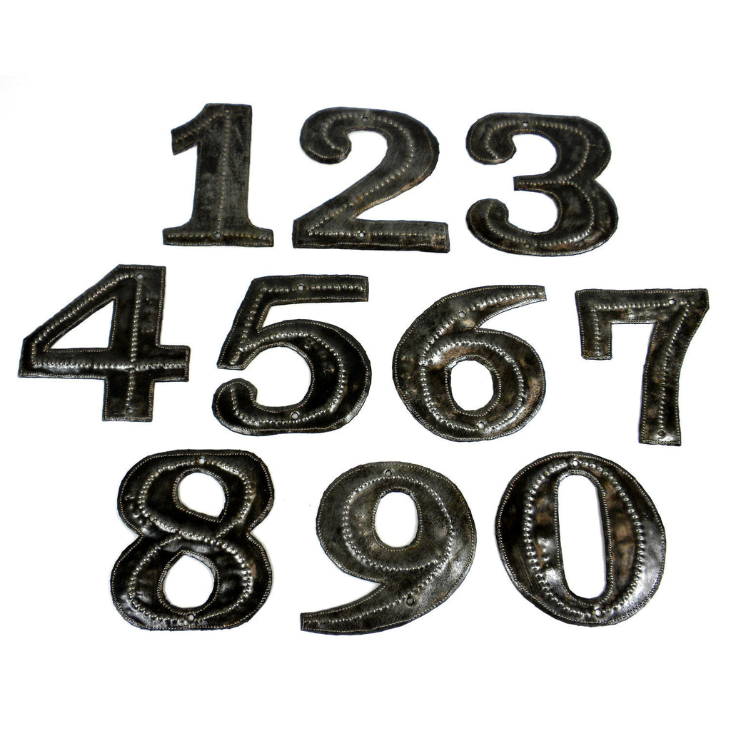 Haitian Metal House Number - Sold Individually - Croix des Bouquets (O)