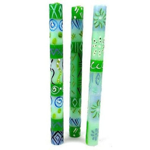 Set of Three Boxed Tall Hand-Painted Candles Farih Design - Nobunto