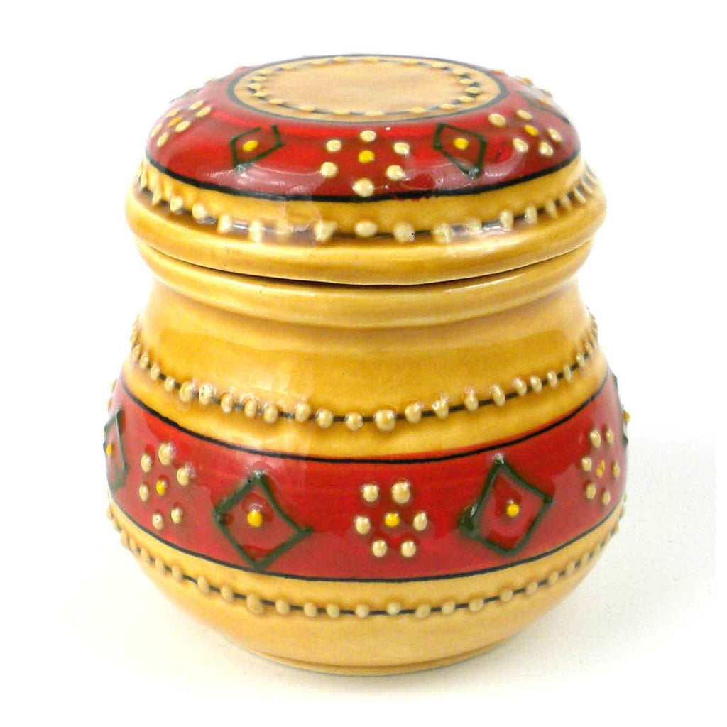 Hand-painted Sugar Bowl in Honey - Encantada