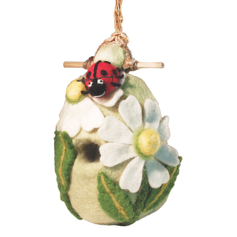 Felt Birdhouse - Ladybug - Wild Woolies