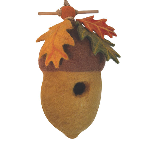 Felt Birdhouse - Pin Oak Acorn - Wild Woolies