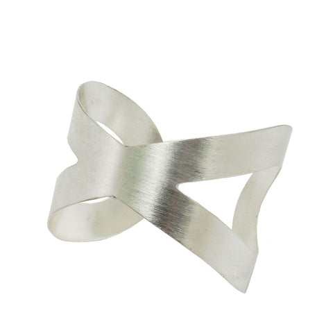 Crisscross Cuff - Silver - WorldFinds