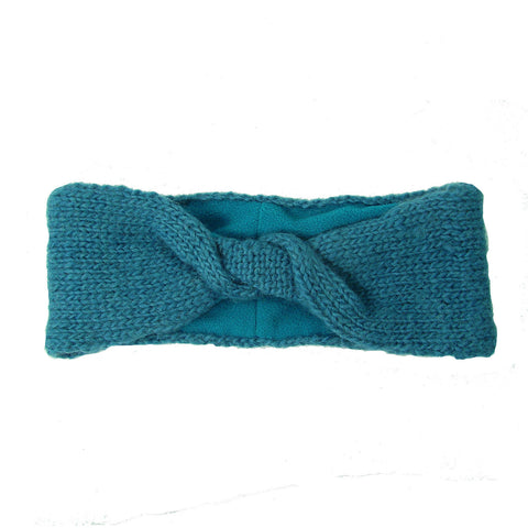Lined Twist Headband - Teal - WorldFinds (W)