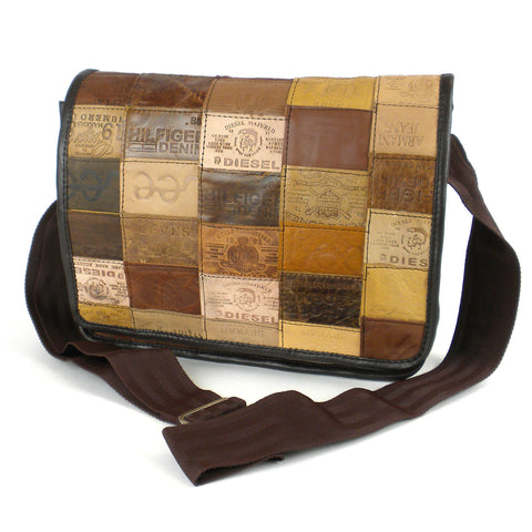 Small Leather Label Messenger Bag - Conserve