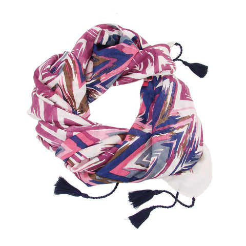 Flamestitch Scarf - Pink - WorldFinds (S)