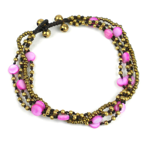 Many Moons Anklet -Pink - Global Groove (J)