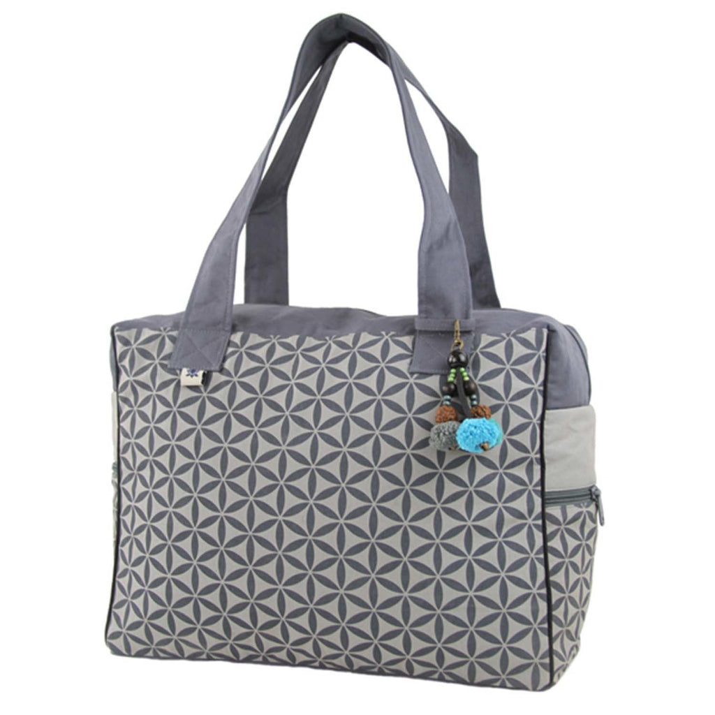 Flower of Life Retreat Bag Grey/Grey - Global Groove (B)
