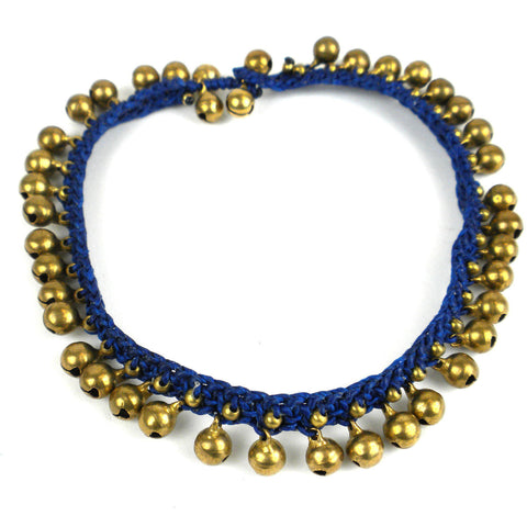 Rasa Bells Anklet - Navy - Global Groove (J)