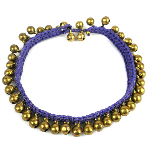 Rasa Bells Anklet - Lavender - Global Groove (J)