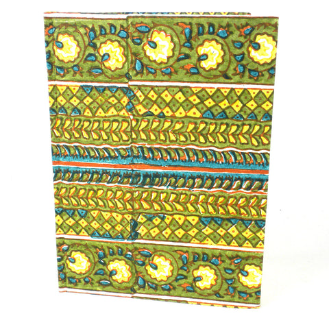 Green Rows Hard Cover Journal - Sustainable Threads (J)