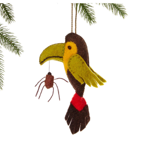 Toucan Felt Holiday Ornament - Silk Road Bazaar (O)