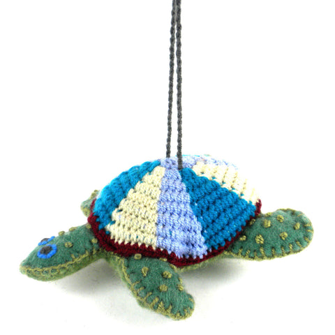 Turtle Felt Holiday Ornament - Silk Road Bazaar (O)