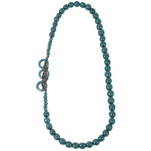 Circle Chain Necklace in Teal - Faire Collection
