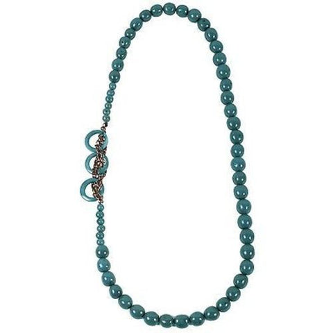 Circle Chain Necklace in Teal - Faire Collection