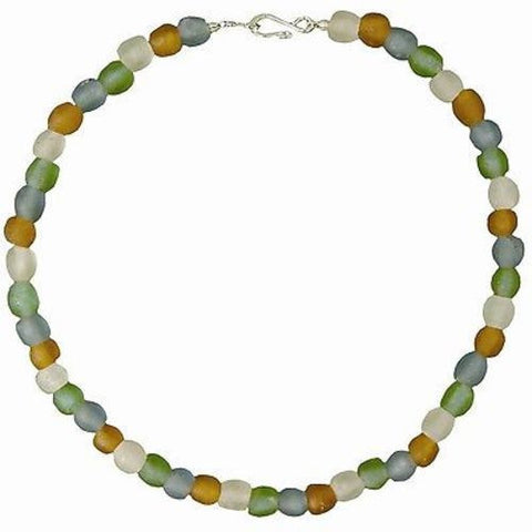 Rainbow Pearl Glass Bead Necklace - Global Mamas