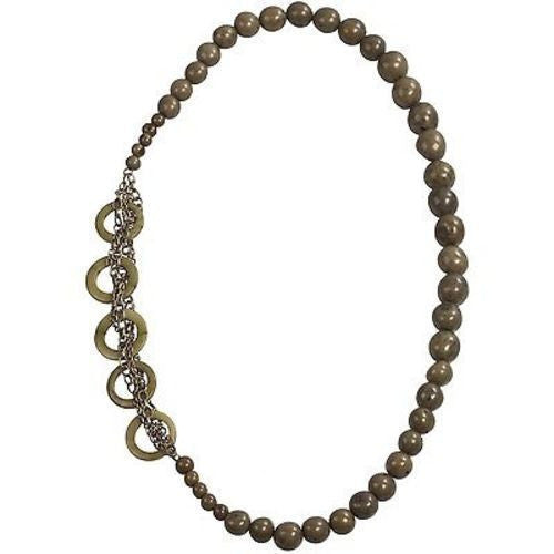 Circle Chain Necklace in Green - Faire Collection