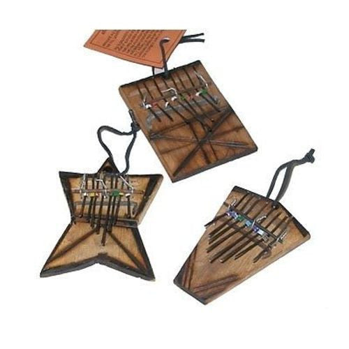 Set of Three Small Finger Piano Kalimba Ornaments - Jedando Handicrafts (X)