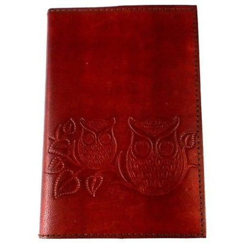 Owls on a Twig" Embossed Leather Journal - Matr Boomie (J)