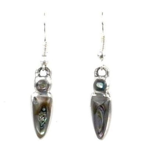 Small Abalone Drop Earrings - Artisana