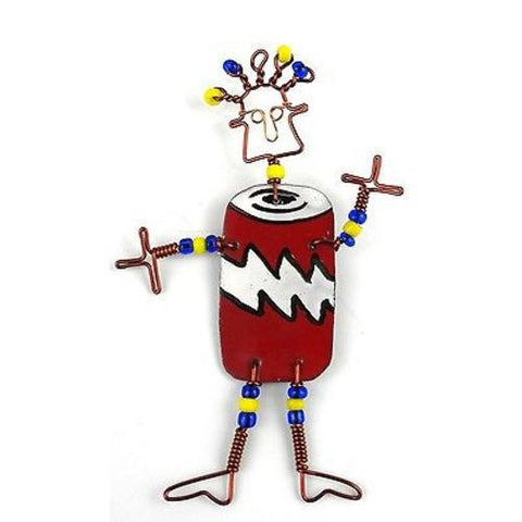 Dancing Girl Soda Can Pin - Creative Alternatives