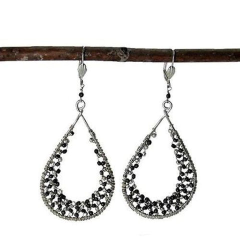 Cubist Droplet Loop Earrings - WorldFinds