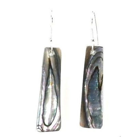Josefa Long Abalone Earrings - Artisana