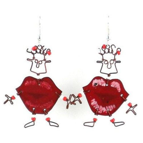 Dancing Girl Kiss Me Quick Earrings - Creative Alternatives