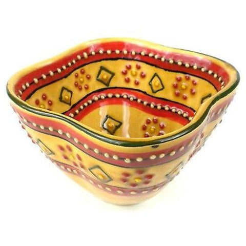 Hand-painted Dip Bowl in Red - Encantada