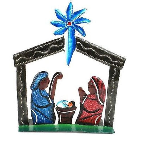Standing Table Top Painted Nativity - Croix des Bouquets (H)
