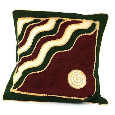 Handmade Geometric Mountain Batik Cushion Cover - Tonga Textiles