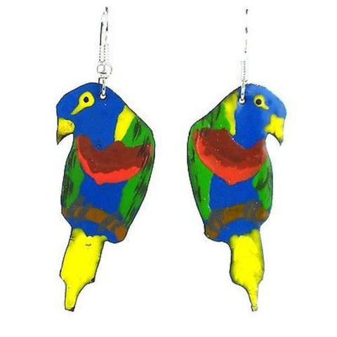 Painted Parrot Earrings - Creative Alternatives