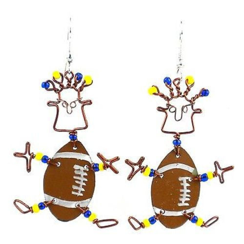 Dancing Girl American Football Earrings - Creative Alternatives