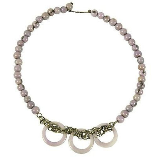 Circle Chain Choker in Lavender - Faire Collection