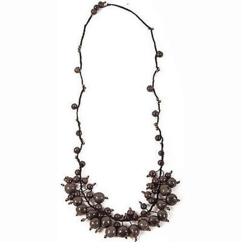 Cloud Forest Necklace in Soft Gray - Faire Collection