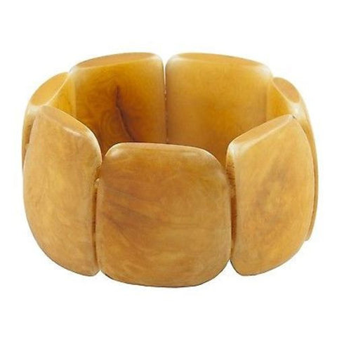 Polished Tagua Nut Bracelet in Incan Sun - Faire Collection