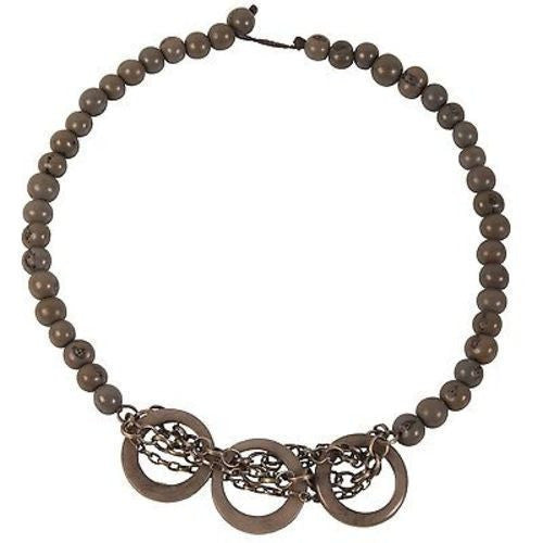 Circle Chain Choker in Gray - Faire Collection
