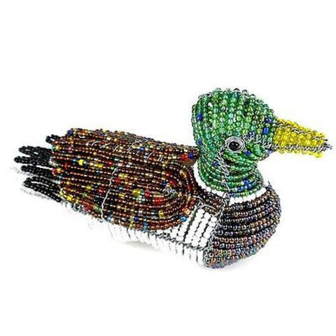 Handmade Beaded Mallard Duck - South Africa