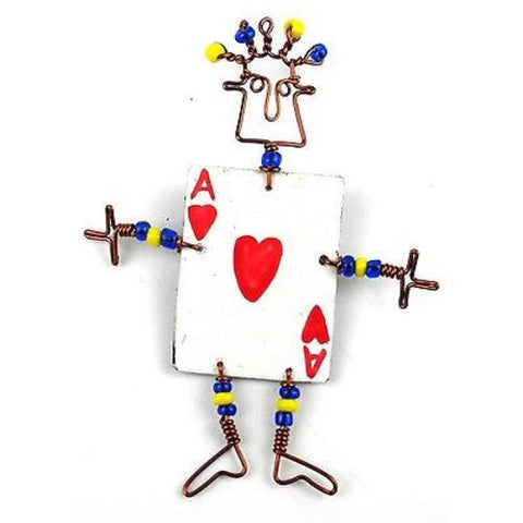 Dancing Girl Card Player Pin - Creative Alternatives