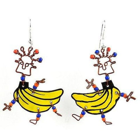 Dancing Girl Go Bananas Earrings - Creative Alternatives