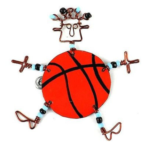 Dancing Girl Basketball Pin - Creative Alternatives