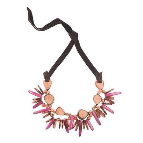 Rhumba Necklace in Salmon - Faire Collection