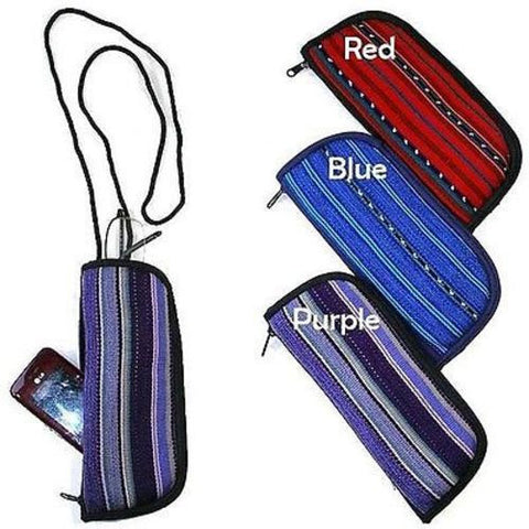 Solola Eyeglass/Cell Phone Pouch in Red - Maya Traditions (P)