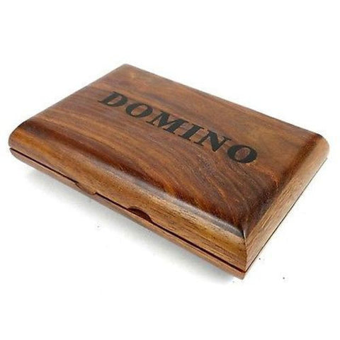 Handcrafted Sheesham Wood Domino Set - Noahs Ark
