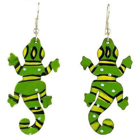 Painted Gecko Earrings - Creative Alternatives
