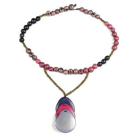 Cuenca Necklace - Berry - Faire Collection
