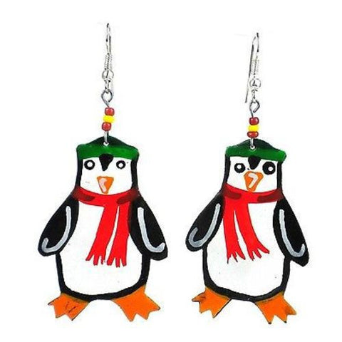 Painted Penguin Earrings - Creative Alternatives