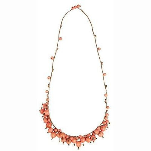Cloud Forest Necklace in Salmon - Faire Collection