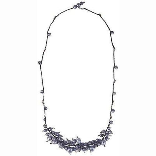 Cloud Forest Necklace in Periwinkle - Faire Collection