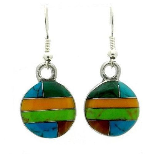 Round Layers Alpaca Silver Earrings - Artisana