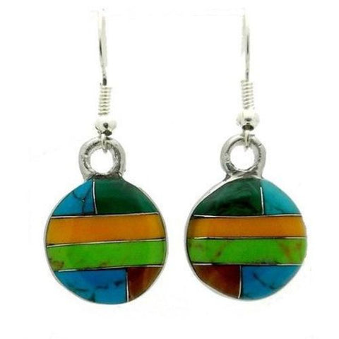 Round Layers Alpaca Silver Earrings - Artisana